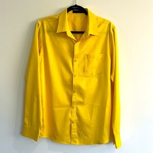 Yellow long sleeve button shirt men’s Small.
